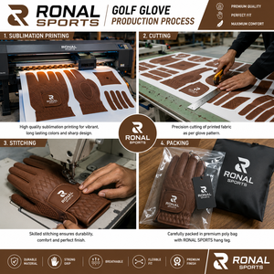 Gant de golf en cuir véritable de qualité supérieure pour homme, main droite, paume respirante en mesh, fermeture à enfiler, durable, séchage rapide, respirant - Product Image 5