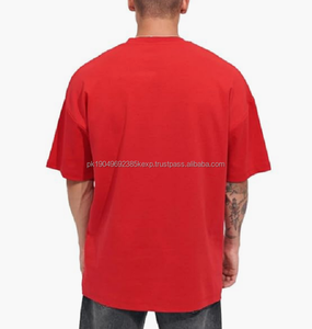 T-shirt personnalisé T-shirt lourd T-shirt surdimensionné T-shirt à épaules tombantes T-shirt épais pour hommes - Product Image 2