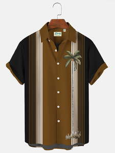 2026 Breathable Beaded Hawaiian Print Casual Short Sleeve <b>Shirt</b> for Men European Size Beach - Product Image 4