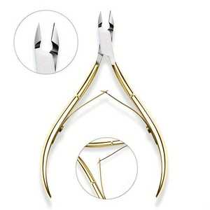Stainless Steel Cuticle Nipper Rose Gold Handle Laser Logo Nail Clipper Pedicure Tool Finger & <b>Toe</b> Personal Care ANAAIF - Product Image 1