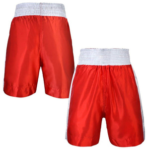 High Quality Custom Color Boxing Shorts Heat-Transfer Printed Logo Front Silk/Polyester Blend Lightweight Martial <b>Arts</b> - Product Image 4