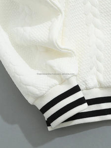 Chaqueta de béisbol de lana unisex para hombre con capucha chaqueta de tela de lona de satén de invierno estilo acolchado Letterman para hombre - Product Image 2