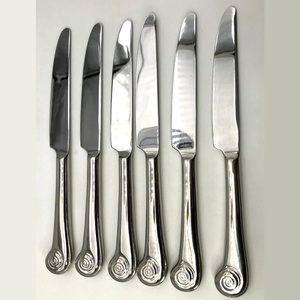 Juego de Cuchillos de Acero Inoxidable al por Mayor, Cuchillos de Mesa Plateados con Acabado Espejo, Cubiertos Reutilizables para Restaurantes y Servicios de Catering para Hoteles - Product Image 4