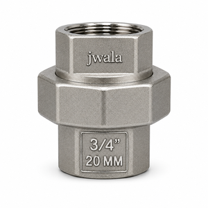 Conexión de Unión de Acero Inoxidable 304 BSP de 3/4 Pulgadas (20 mm) para Tuberías Industriales, para Líneas de Transferencia de Productos Químicos y Conexiones de Fluidos de Proceso - Product Image 2
