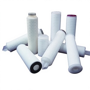Industrial Polypropylene Pleated Filter Cartridge Pressure Vessel Housing 20 Inch 65mm Outer Diameter 0.1-100m Micron Rate 3 3 - Product Image 1