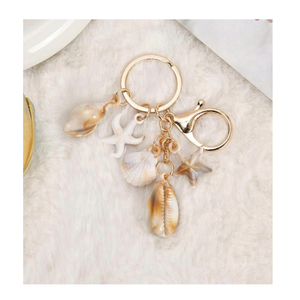 Porte-clés Coquillage de Plage Tropicale – Accessoire Souvenir en Gros - Product Image 3