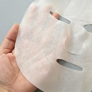 <span class=keywords><strong>Masque</strong></span> facial en tissu non tissé biodégradable teinté aux pigments végétaux Y181, substrat en fibre végétale de cerisier, norme coréenne, feuille sèche - Product Image 3