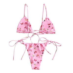 <b>Women</b>’s <b>Bikini</b> Beach Set 2 Piece Ruched Adjustable Strap Top and Matching <b>Shorts</b> for Custom Logo OEM ODM Manufacturer Wholesale - Product Image 2