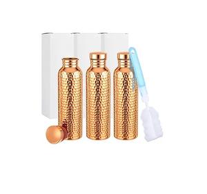 ขวดน้ำทองแดงแท้ 100% พิมพ์ลายสวยงาม พร้อมชุดแก้วน้ำ 2 ชุด ป้องกันการรั่วซึม เพื่อสุขภาพที่ดี - Product Image 2