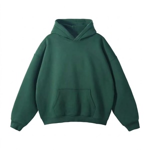 Sweat-shirt à capuche oversize personnalisé en molleton 100 % coton épais et respirant avec poche, idéal pour l'hiver, style streetwear, OEM ODM - Product Image 1