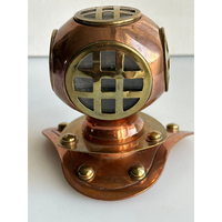 Casque de plongée professionnel moderne et antique en cuivre et laiton, écologique, style vintage nautique pour la mer profonde et la maison