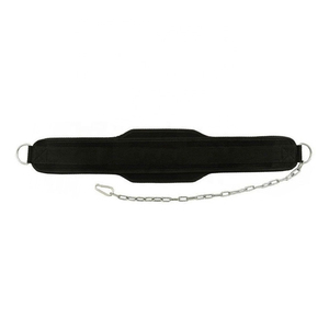 Fitness Gym <b>Safety</b> Custom Printed Neoprene Buckle Dip Belt Steel <b>Chain</b> Weightlifting Training Back Support Compression Gym - Product Image 1