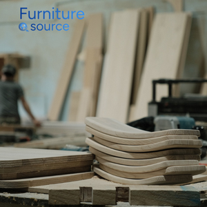 Escritorio de recepción de madera MDF minimalista moderno con superficie de melamina fabricante experto de Vietnam para vestíbulos de oficina y uso de computadoras - Product Image 6