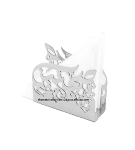 Hot Selling Napkin Holder for Home Hotel & Restaurant Tissue Holder & Ring Silver Polished Stainless Steel Tissue Holder - Product Image 1