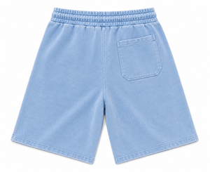 Shorts en coton épais pour homme |   Shorts streetwear amples et surdimensionnés |   Shorts en molleton français personnalisés, effet délavé vintage, 400 GSM - Product Image 2
