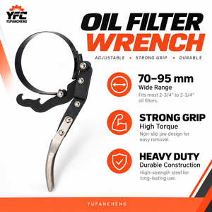 Llave de filtro de aceite giratoria de trinquete de alta resistencia OEM de 70-95 mm, herramienta manual ajustable para reparación de automóviles YUFANCHENG 3008 - Product Image 3