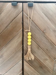 Colorful Glass Bead Hanging Garland for Boho Home Decor Handmade Wooden Bead Garland Hanging Wall Decoration - Product Image 4