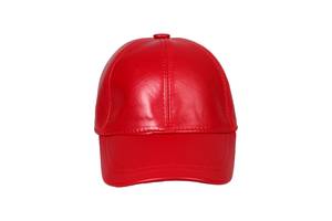 Casquette de baseball en cuir rouge réglable, chapeau carré en cuir pour hommes et femmes, sport, décontracté, extérieur - Product Image 2