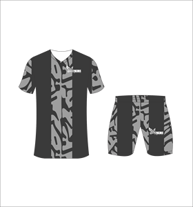 Conjunto de Uniforme de Fútbol Personalizado por Sublimación en Gris y Negro, Transpirable, para Entrenamiento, Venta al Por Mayor, Secado Rápido - Product Image 3
