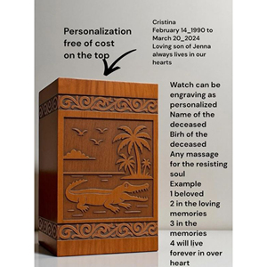 Unique Pyramid Wooden Urn for Ashes Wooden Urn Set for Family Memorial Keepsakes urn by AYAANS - Product Image 2