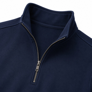 Winter Men's Quarter Zip <b>Fleece</b> <b>Sweatshirt</b> Comfortable Regular Fit Pullover Wholesale Custom OEM ODM - Product Image 5