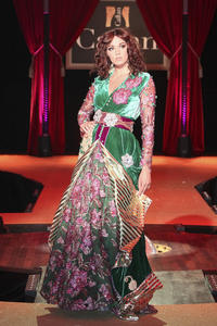 Luxurious Arabic <b>Women</b> Wedding Fashion Designer Kaftan <b>Dress</b> With <b>Velvet</b> Fabric and Heavy Floral Embroidery and Stone Work - Product Image 2