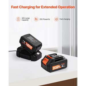 Kit trapano a martello senza fili Brushless da 1 in-1200rpm 20V SDS-Plus con 4 funzioni di alimentazione martelli rotanti - Product Image 6