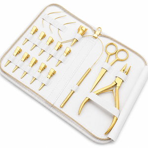 Kit d'outils d'extension de cheveux de qualité supérieure pour salon, avec étui, kit d'outils d'installation d'extensions de cheveux à micro-anneaux - Product Image 5