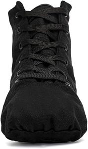 Baifa Canvas Jazz Shoes for Woman Black Jazz <b>Dance</b> Shoes Jazz Boots for Women Girls Adult Womens Jazz <b>Dance</b> Boots Lace Up - Product Image 5