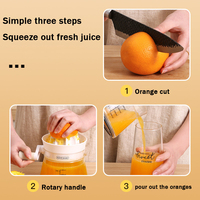 Hotselling mini sinaasappel- en citroenenpers, fruitpulpseparator, citruspers, blender, handmatige fruitpers