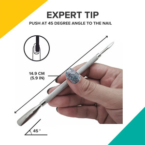 Outil professionnel de soin des ongles, pousse-cuticules de qualité supérieure en acier inoxydable, outil de manucure, pousse-cuticules en gros - Product Image 5