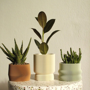 Macetas redondas de cerámica esmaltada hechas a mano en el hogar y Jardín de Vietnam superventas - Product Image 2