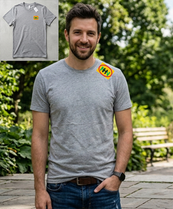 เสื้อยืดผู้ชายสไตล์ใหม่ ทรงหลวม ไหล่ตก ผ้าฝ้าย 100% ทรงปกติ แห้งเร็ว ระบายอากาศดี สีพื้น แขนสั้น ย้อมเส้นด้าย น้ำหนัก 180 กรัม แบบเรียบ - Product Image 6