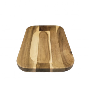 Logotipo personalizado para placa cuadrada de madera de acacia | Placa de madera cuadrada | Juego de servicio de madera de nogal | Regalos de decoración de cocina casera hechos a mano - Product Image 2