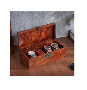 Caja de relojes de madera maciza para hombre con 8 compartimentos y estuche de almacenamiento personalizable, organizador grande con un precio increíble - Product Image 4