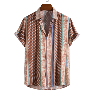 Chemise Hawaïenne Vintage pour Homme, Nouvelle Collection Été 2026, Imprimé Floral, Manches Courtes, Chemise de Plage - Product Image 2