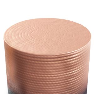 Tavolino Laterale in Metallo Nova con Finitura Rame Ombré, Elegante Arredamento per Soggiorno - Product Image 5