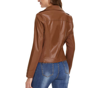 Vestes en cuir véritable de haute qualité pour femmes, nouvelle collection 2026, élégantes et tendance, coupe classique - Product Image 2