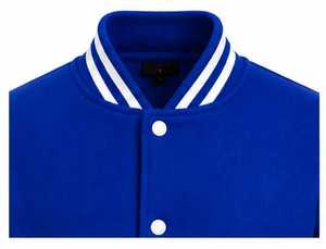 Veste de sport bleue pour homme, col rabattu, fermeture éclair, coupe classique, pour l'automne - Product Image 3