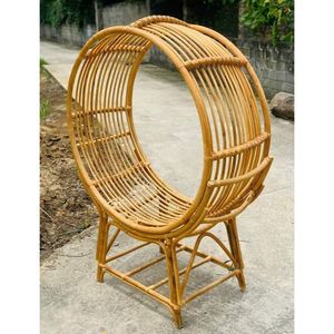 Trendy Modern Outdoor Resort Style <b>Egg</b> <b>Chair</b> Wicker <b>Swing</b> Hanging Design With Stand For Balcony Patio Garden Use - Product Image 3