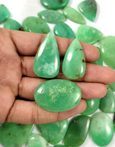 Crisoprasa Verde Natural en Cabujón, Lote de Gemas Sueltas al por Mayor, Mezcla de Formas y Tamaños, Alta Calidad para la Fabricación de Joyas - Product Image 3