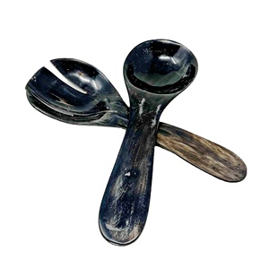 Handicraft Item Blue Color <b>Salad</b> Serving Set Eco-Friendly Dishwasher Safe <b>Salad</b> <b>Tools</b> Home Kitchen Made in India - Product Image 1