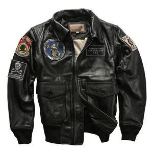 Chaqueta Safari de Invierno para Hombre, Servicio OEM, Cuero Genuino Recubierto, Cuello Alto, Impermeable, Denim Teñido Liso, Patrón Estándar - Product Image 3