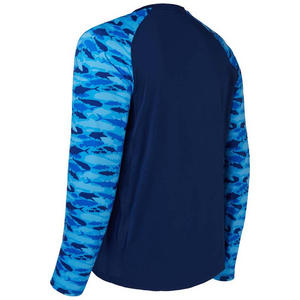Camisas Ligeras con Protección Solar UPF 50+ Personalizadas, Camisa de Pesca de Manga Larga Color Naranja para Hombre - Product Image 4