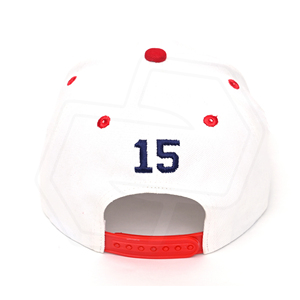 Gorra de Béisbol NIZA GEAR Blanca y Roja con Bordado 'D', 6 Paneles, Deportiva, Ajustada, para Hombre, Adulto, Todas las Temporadas, 100% Algodón, Ecológica - Product Image 5