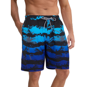 Wholesale <b>Men's</b> Beach Wear Shorts 4 Way Stretchable Elastic Drawstring Waist Adult's Swimming <b>Trunk</b> Shorts With Customized Logo - Product Image 6