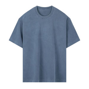 Custom Men's 100% Cotton T Shirt OEM ODM Manufacturer Wholesale <b>Plain</b> Round Neck Short Sleeve Custom Logo Printed Tee - Product Image 1