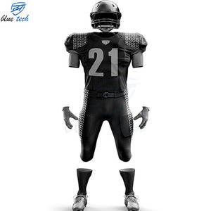 Premium Quality American Football Uniform Custom Team Name Number Jersey Pants Set Custom Logo Print Breathable Short Sleeve - Product Image 3