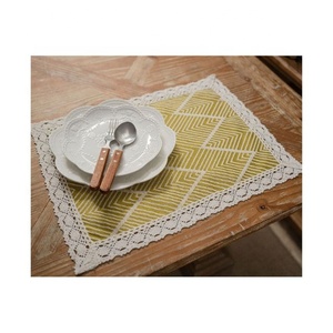 Jacquard Woven Jacquard Embroidered Shiny Placemats Restaurant Dinning Table Pad Floral Patterned Digital Custom Made Decoration - Product Image 6