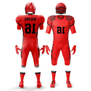 Hot Sale Factory OEM Manufacturer Teamwear Full Body Customized Slim Fit American Football Uniform New Design Solid Color - Product Image 4